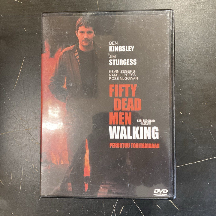 Fifty Dead Men Walking DVD (VG+/M-) -jännitys-